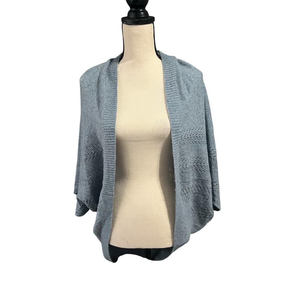 Dillards NEW Women's Blue Knit Cardigan Kimono One Size Soft Cozy Layering